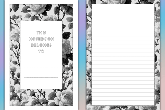 120 Lined Pages with Rose Frame 6 X 9 – A Unique Interior for Your KDP Project