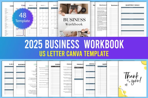 2025 Business Workbook Interior: A Comprehensive Guide to Organizing Your Business Journey