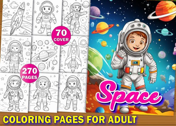 260 Space Coloring Pages for Kids: A Creative and Educational Resource for Young Artists