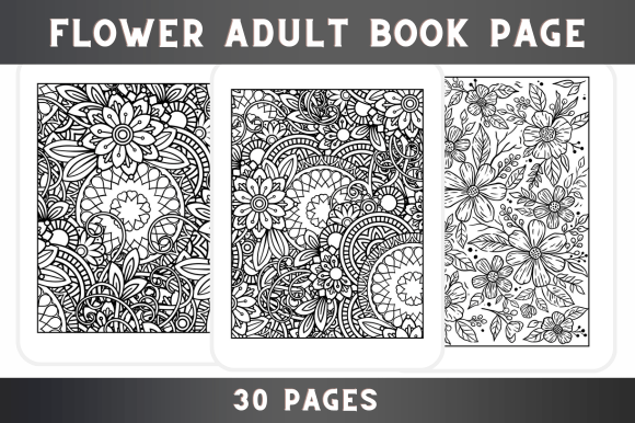 30 Flower Adult Book Page: A Creative Tool for Productivity and Expression