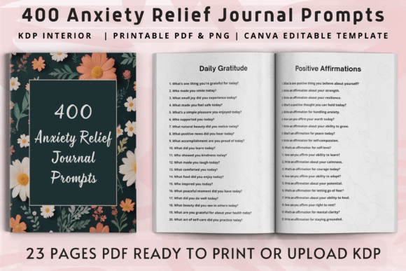 400 Anxiety Relief Journal Prompts