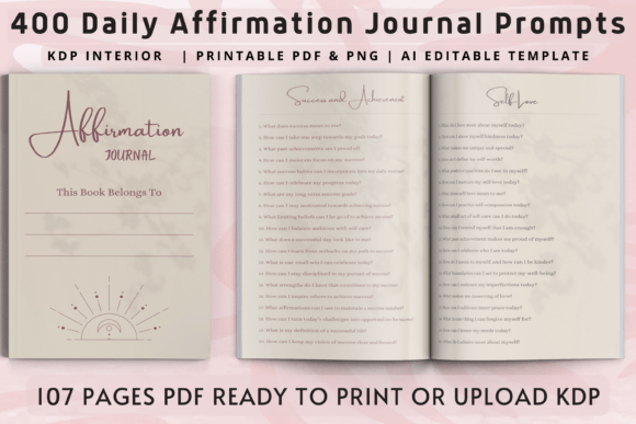 400 Daily Affirmation Journal Prompts: Transform Your Self-Care Routine