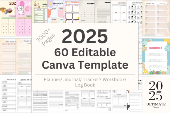 60 Editable Canva Template KDP 2025: Unlock Your Creative Potential
