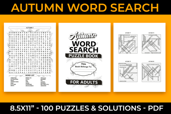 Autumn Word Search with Solutions: A Creative Tool for Engaging Audiences