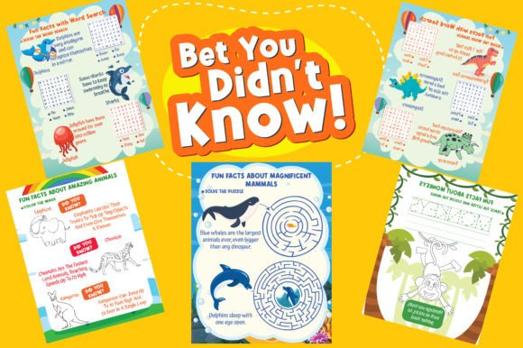 Colorful Trivia Book for Kids 21 Pages