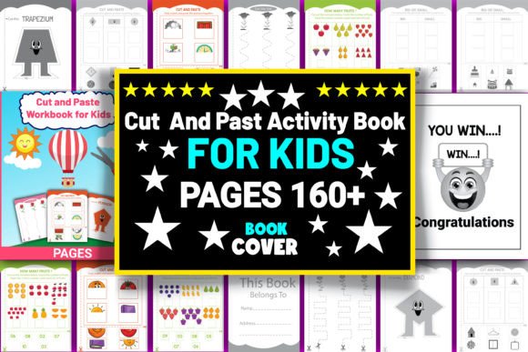 Cut and Past Activity Book for Kids