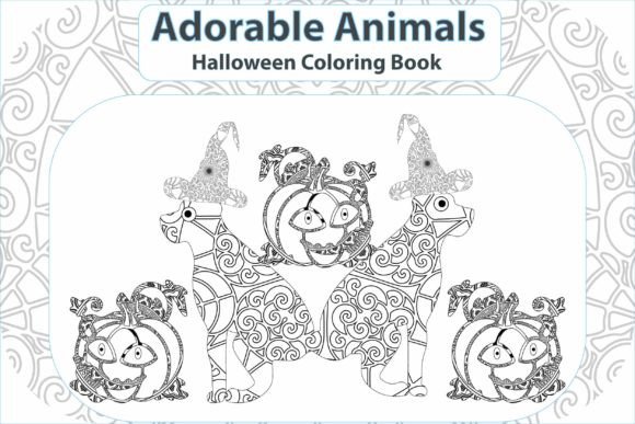 Dog Halloween Coloring Book and Page