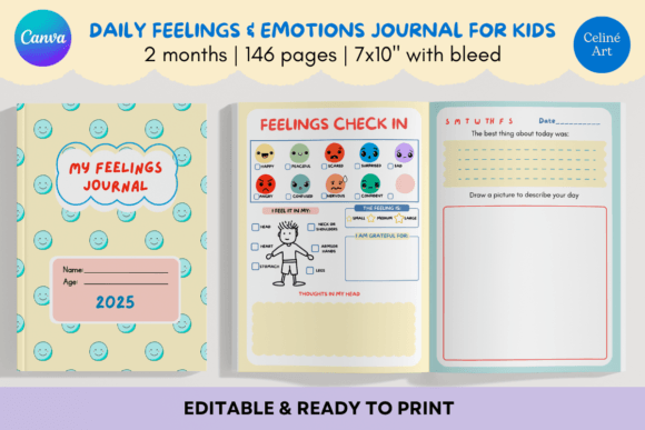 Empowering Young Minds: The Editable Daily Feelings Journal for Kids