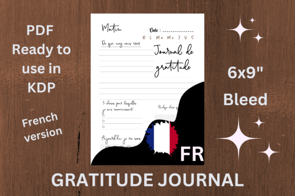 French Gratitude Journal - KDP Ready: A Mindful Tool for Daily Reflection