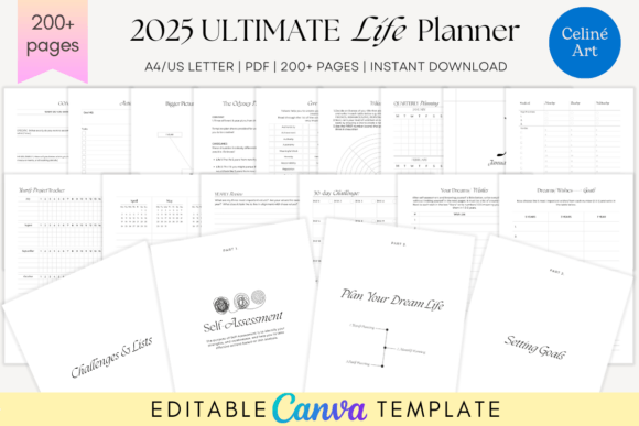 KDP 2025 Ultimate Life Planner Template: A Practical Tool for Clarity and Growth