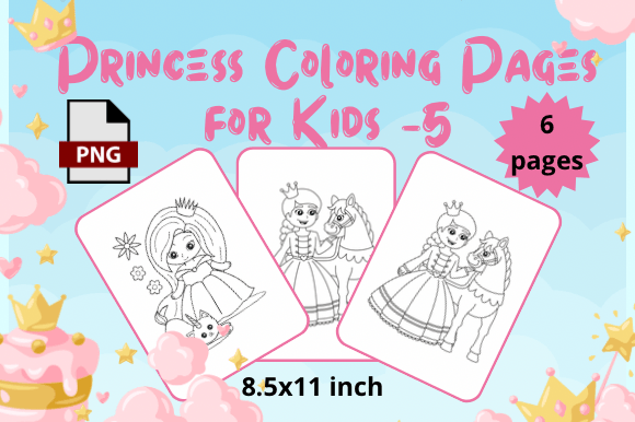 Princess Coloring Pages for Kids -5: A Creative and Unique Art Experience