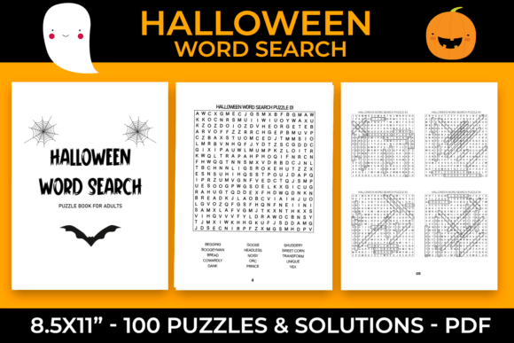 Spooky Halloween Word Search Puzzle Book: A Digital Delight for All Ages