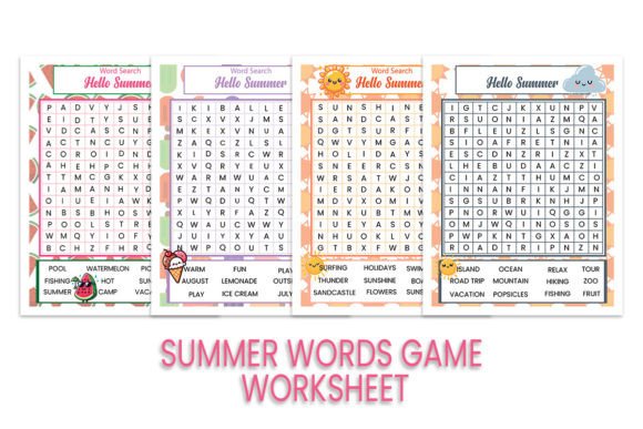 Summer Word Search Puzzle Fun